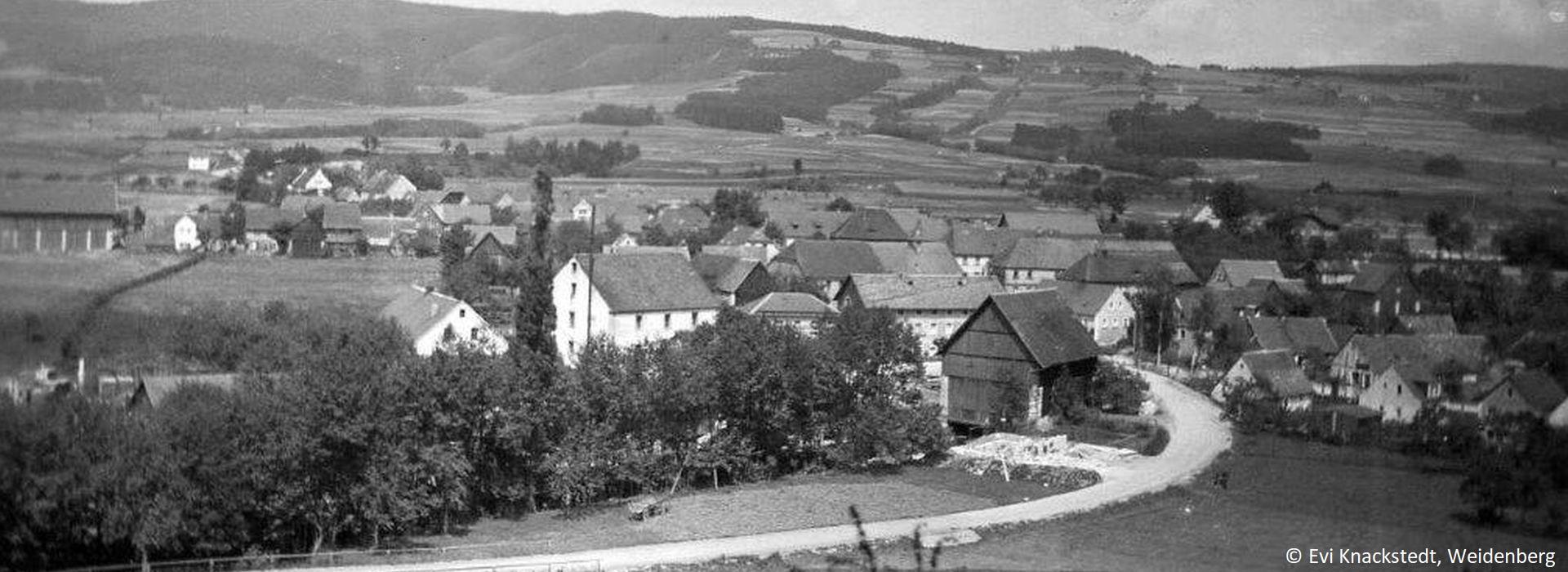 Vor Bau der neuen Straße - Weidenberg