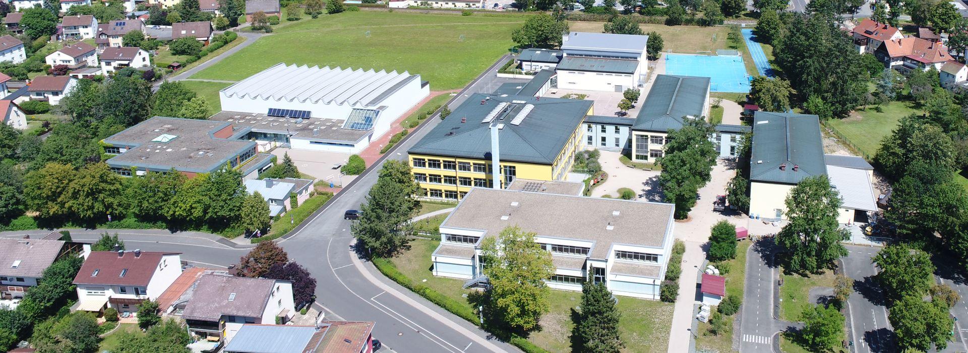 Luftbild Schule Weidenberg